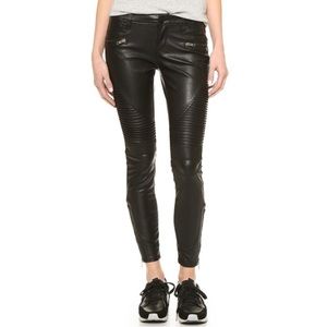 NWT Blank NYC Vegan Leather Black Moto Pants Leggings, 24, 00, XS